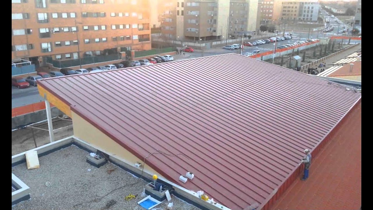 Cubierta de Panel de Estructura de Madera en Madrid - YouTube