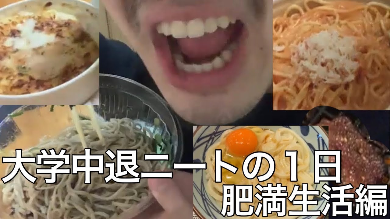 【旧実写】大学中退デブニートの１日 肥満生活編