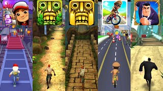 Subway Surfers 🆚 Temple Run 2 🆚 TEMPLE RUN 🆚 Little Singham Cycle Race 🆚 Agent Dash screenshot 5