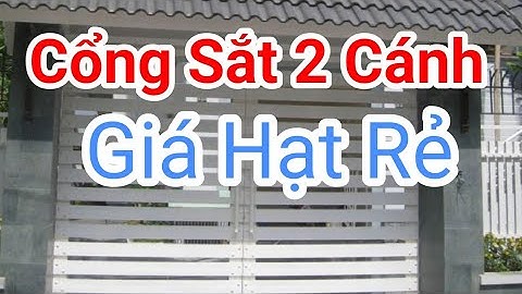Cổng sắt 2 cánh giá rẻ đẹp mê hồn - incihouse nhà đẹp giá rẻ
