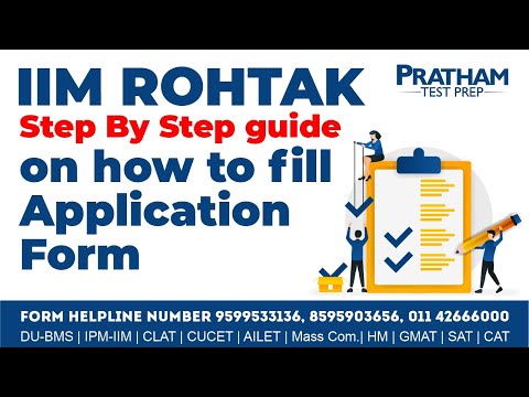 IIM Rohtak - Step By Step guide on how to fill Application Form