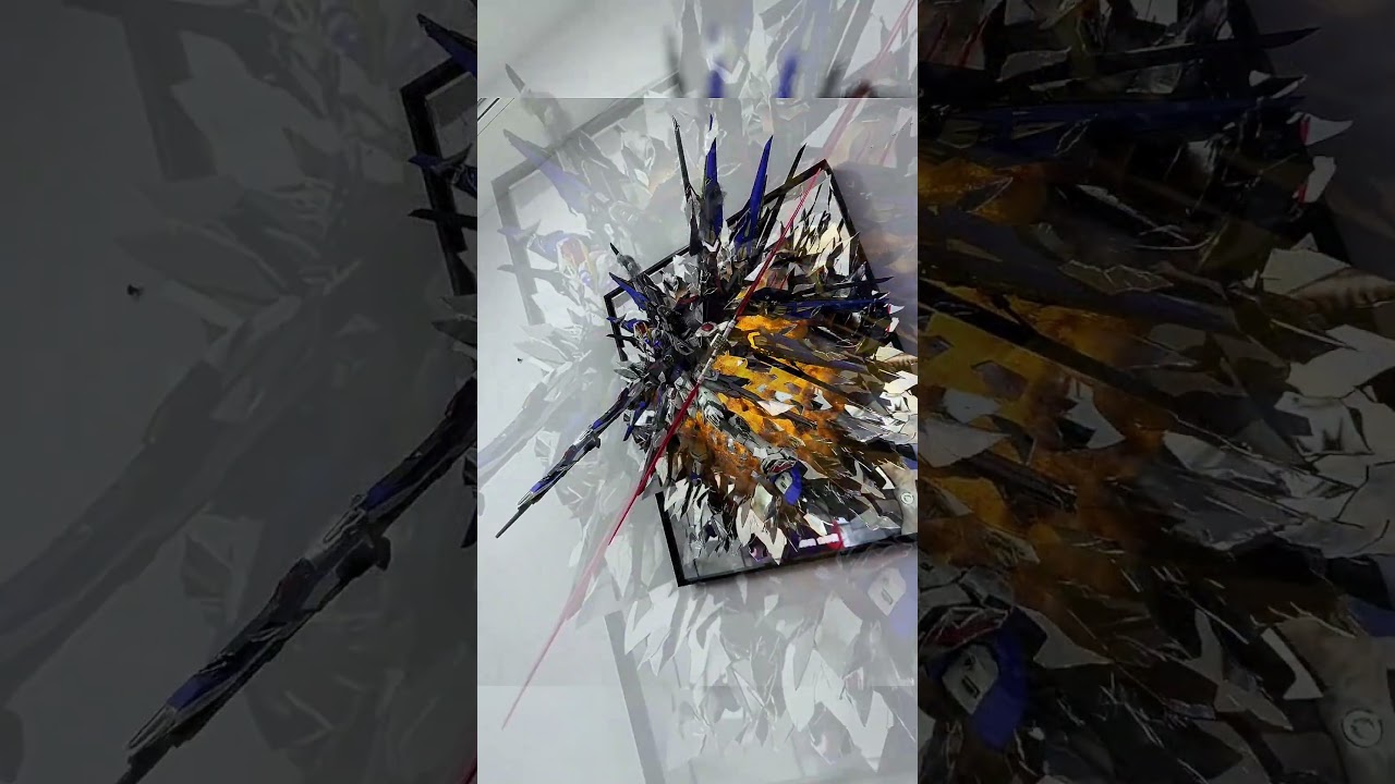 DIY Strike Freedom Gundam Broken Mirror: Stunning Art!