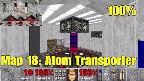 Doom Zero (100%) Walkthrough: Map 18 - Atom Transporter