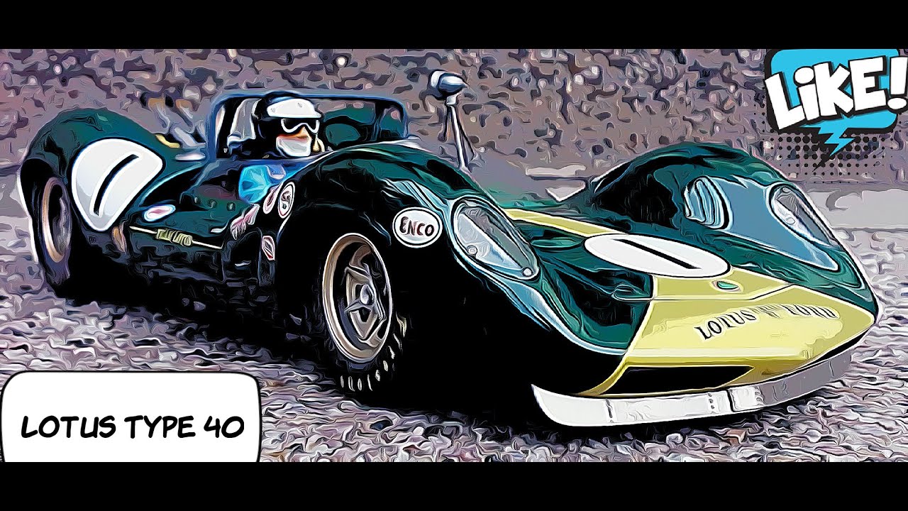 Lotus Type 40 on Test Track 1965 Lotus Racing