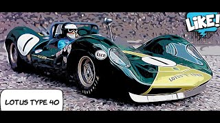 Lotus Type 40 on Test Track 1965 Lotus Racing