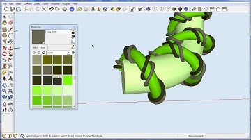 Helix Along Curve - Sketchup Tutorial