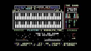 Rudolf the Red Nosed Reindeer played in Mark Dickenson's Stereo Sid Player (VICE C64 emulator)
