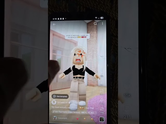 My mom actually caught me... 😳🤣 | Got That Feelin #roblox #robloxshorts #shorts 