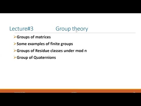 Group theory lec #3| Group of matrices | Group of residue classes ...