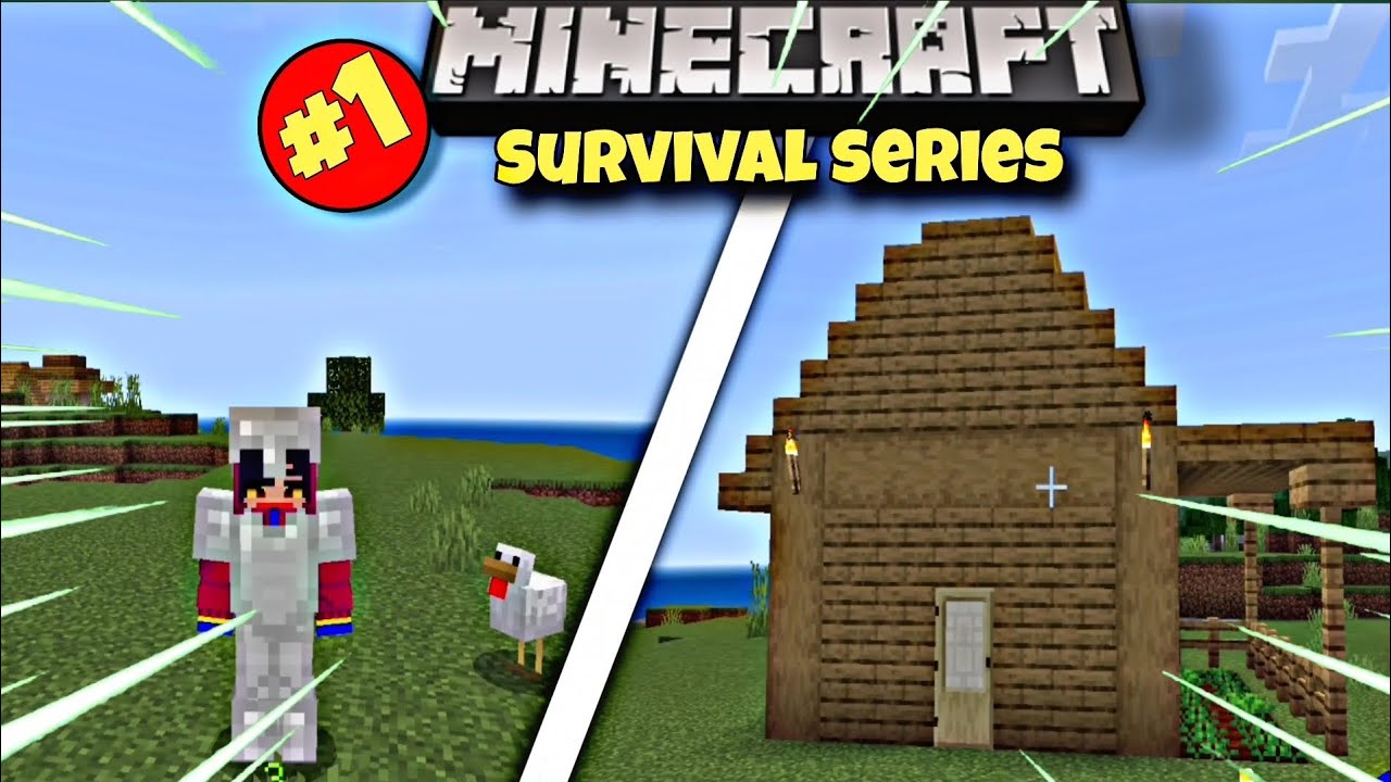 New Beginning Of Minecraft Survival series 🔥 || MCPE ep 1 || In Hindi ...