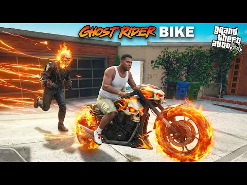 Franklin Stealing Ghost Rider Fastest Bike in GTA 5