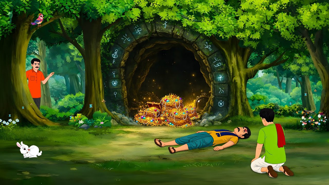 जादुई खजाना और तीन भाइयों की रहस्यमयी परीक्षा || Hindi kahani | cartoon story | moral stories