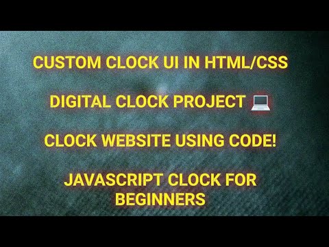 Customizable Wall Clock using HTML CSS & JavaScript | Digital College Project for Beginners
