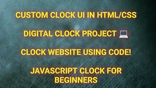 Customizable Wall Clock using HTML CSS & JavaScript | Digital College Project for Beginners screenshot 3