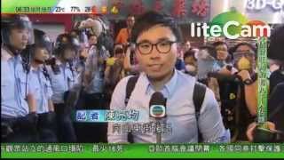 20141017 1930 旺角亞皆老街衝突情況