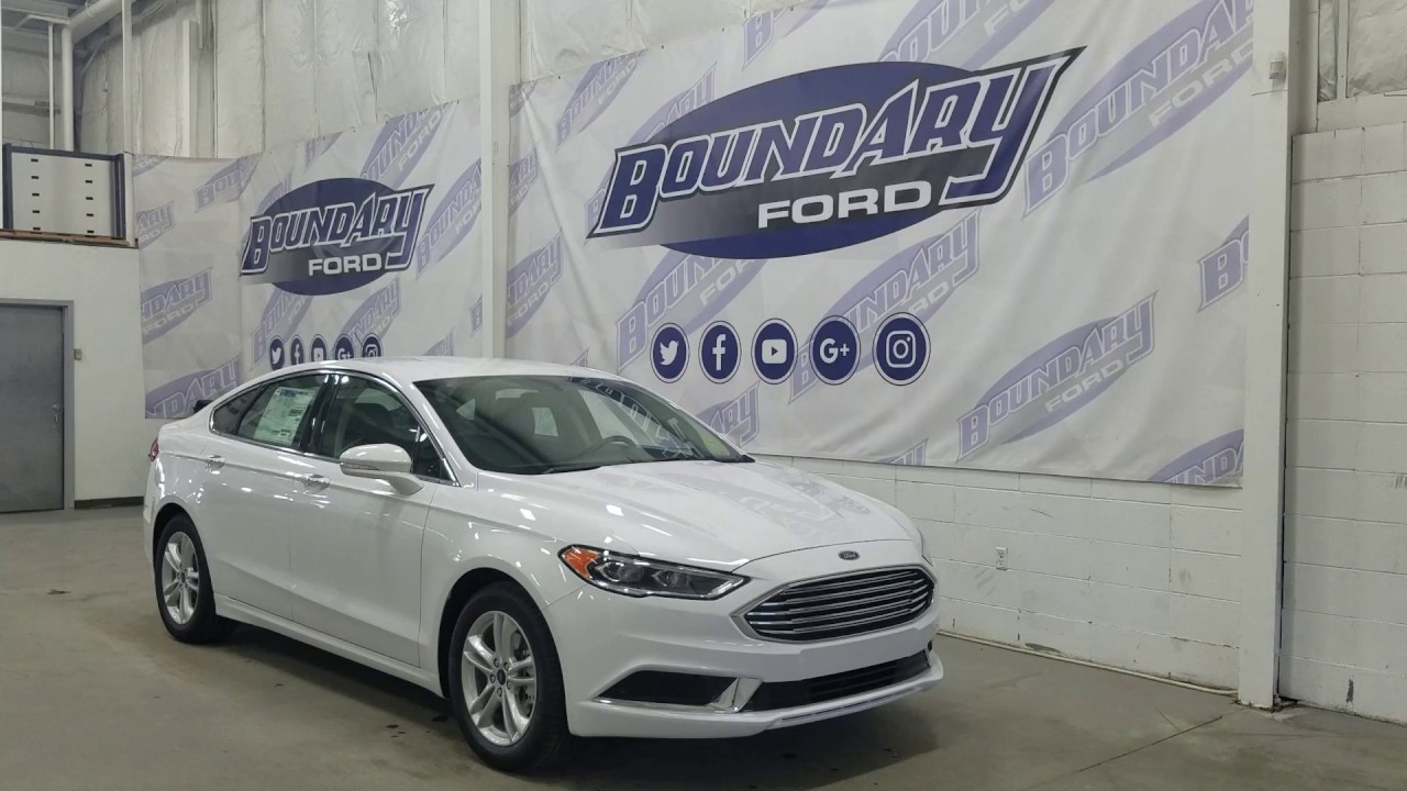 2018 Ford Fusion SE 202A W/ 1.5L, Leather Overview | Boundary Ford