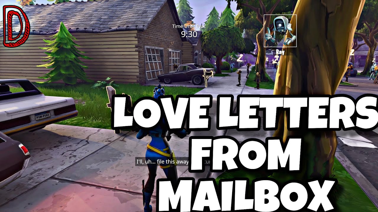 COLLECT LOVE LETTERS FROM MAILBOXES | FORTNITE SAVE THE WORLD