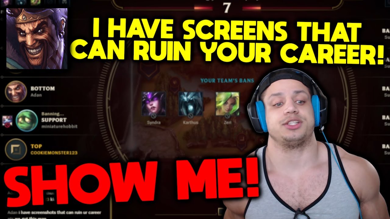 Tyler1 BLACKMAILED in Lobby - YouTube