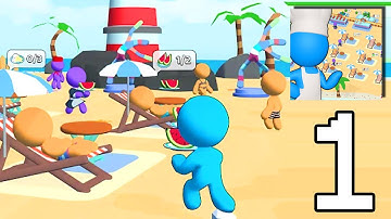 Idle Beach Inc: Cooking Tycoon Android Gameplay part 1