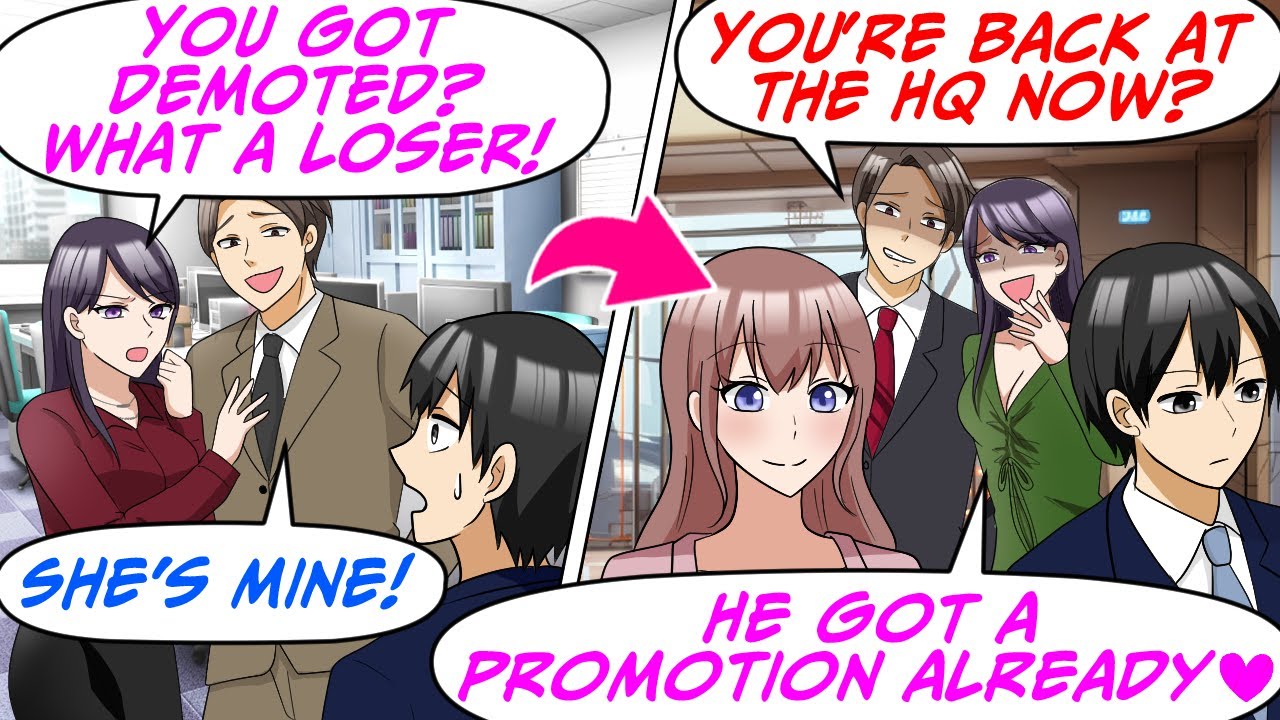 My Coworker Took My GF After I Got Demoted But I Returned to the HQ 3 Years Later…[RomCom Manga Dub]
