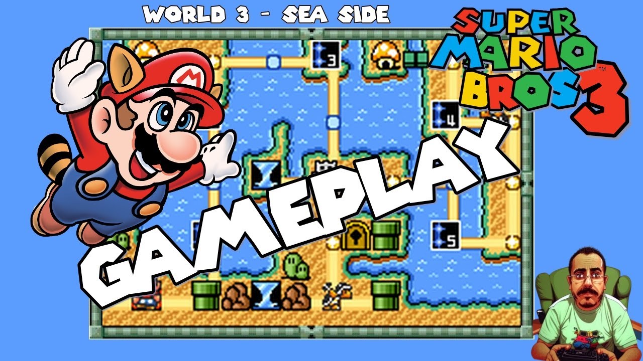 🍄 Super Mario Bros 3 🐟 World 3 Water Land