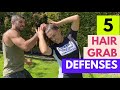 5 Hair Grab Defenses - Women's Self-defense Techniques