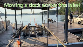 Moving and installing new dock at my house. Cool experience!