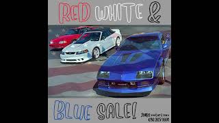 Red, White, and Blue Sale at JNBS Motorz!