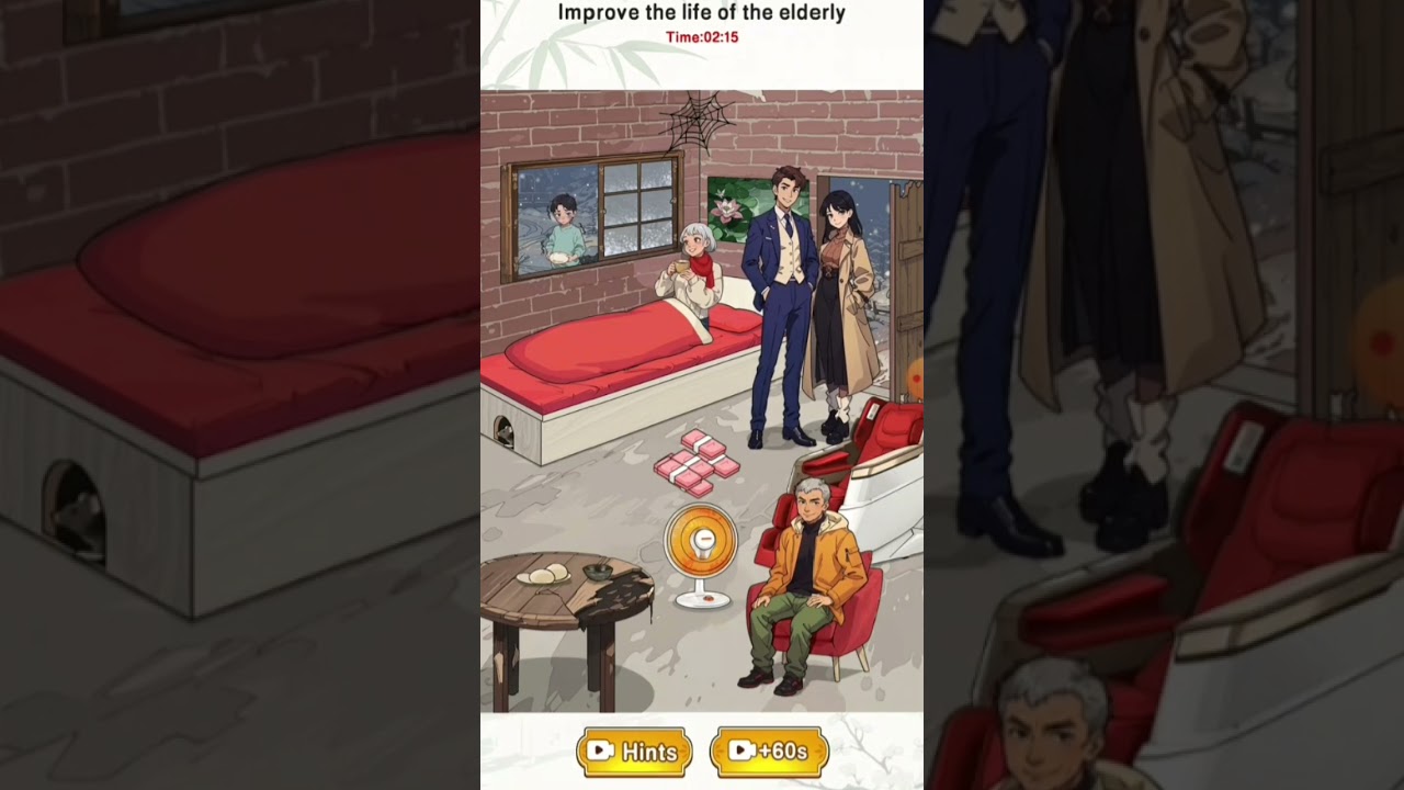 Improve the life of the elderly | Brain Puzzle King (Level 5) #brainpuzzlegames #games #LovelyPLAY