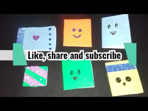 diy mini notebook one sheet of paper very easy scrapbook ideas youtube