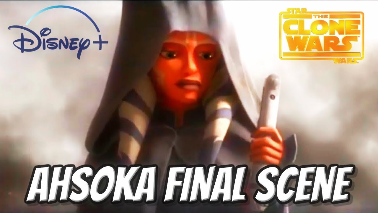 AHSOKA SCENE Star Wars Clone Wars Final Episode Disney+ Victory