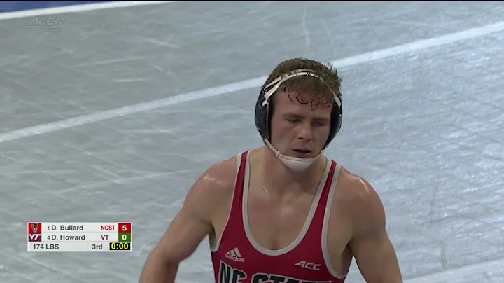 174lbs Daniel Bullard (NC State) dec Dakota Howard...