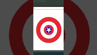 Draw Captain America Shield Using Python | #shorts #shortvideo #short #python #pythonturtle