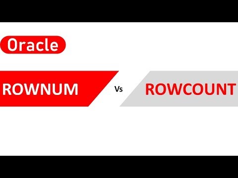 Oracle Rownum vs Rowcount