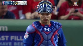 CHC@BOS: Contreras cuts down Ramirez from his knees