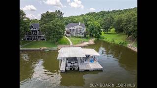 Flat lot deep water custom home at Lake of the Ozarks 1418 Arrowridge Roach MO