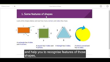 Shape and Space Level 1 on Learn with NALA