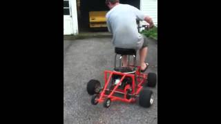 Home made go cart made from barstool!