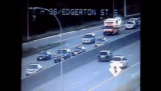 Road buckle ramp sends cars flying