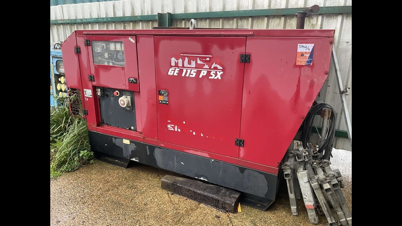 Mosa GE 115 PSX 110kVA Water Cooled Diesel Generator 5762/9