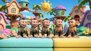 Five Little Monkeys Treehouse Lab Chaos | Fun Science & Counting Song for Kids
