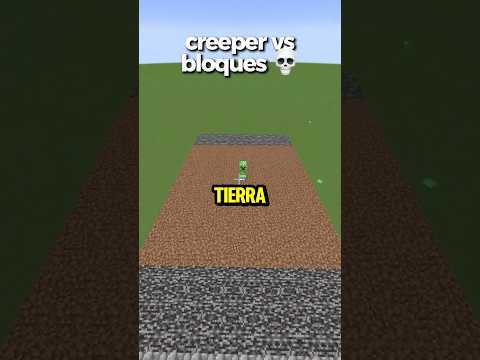 creeper VS bloques 💀 #minecraft