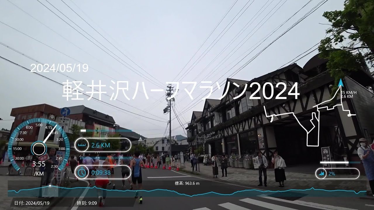 【軽井沢ハーフマラソン2024＠2024/05/19】全コースノーカット／ランナーズビュー (1080p60)