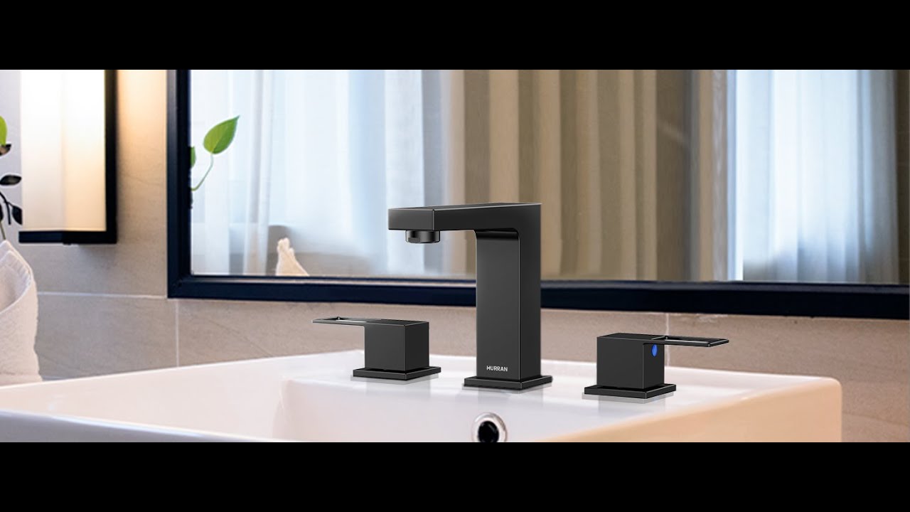 How To Install Bathroom Faucet｜DIY Bathroom Remodel｜Renovation｜Hurran 8 Inch 3 Hole Bathroom Faucet