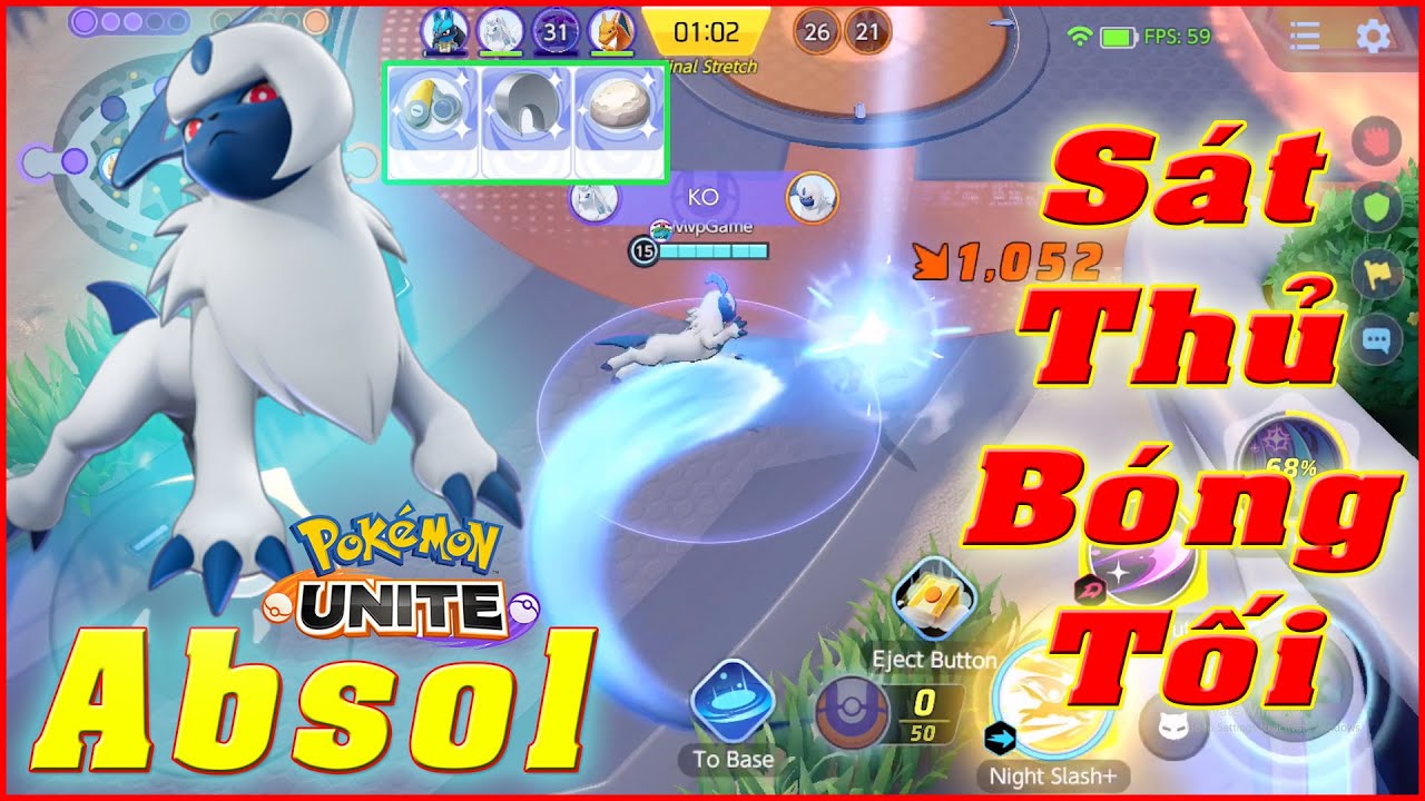 Pokémon UNITE: Absol - Pokemon Bóng Tối, Sát Thủ Chí Mạng Dame Cực To ...