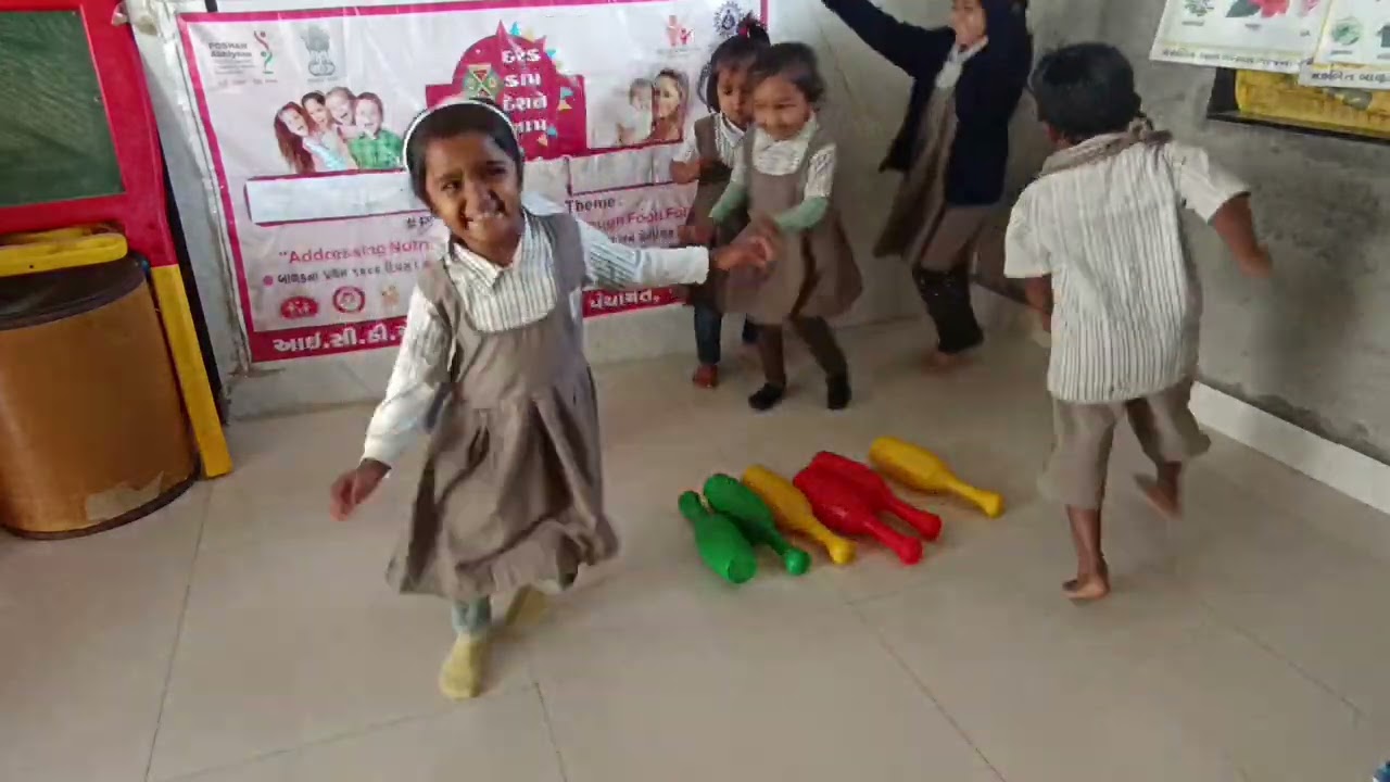 #આંગણવાડી કેન્દ્ર#લીંબુડા#રમત દ્વારા#રંગ‌ની#ઓળખ 