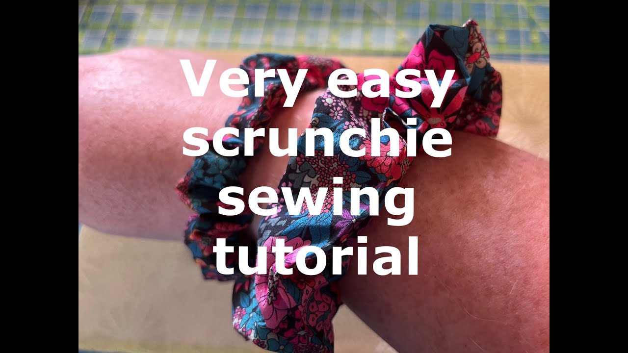 Scrunchy sewing tutorial for beginners. Easy & cheap first project (see ...
