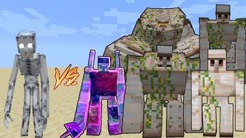 Scp-096 VS All Iron Golems / Minecraft Mob Battle