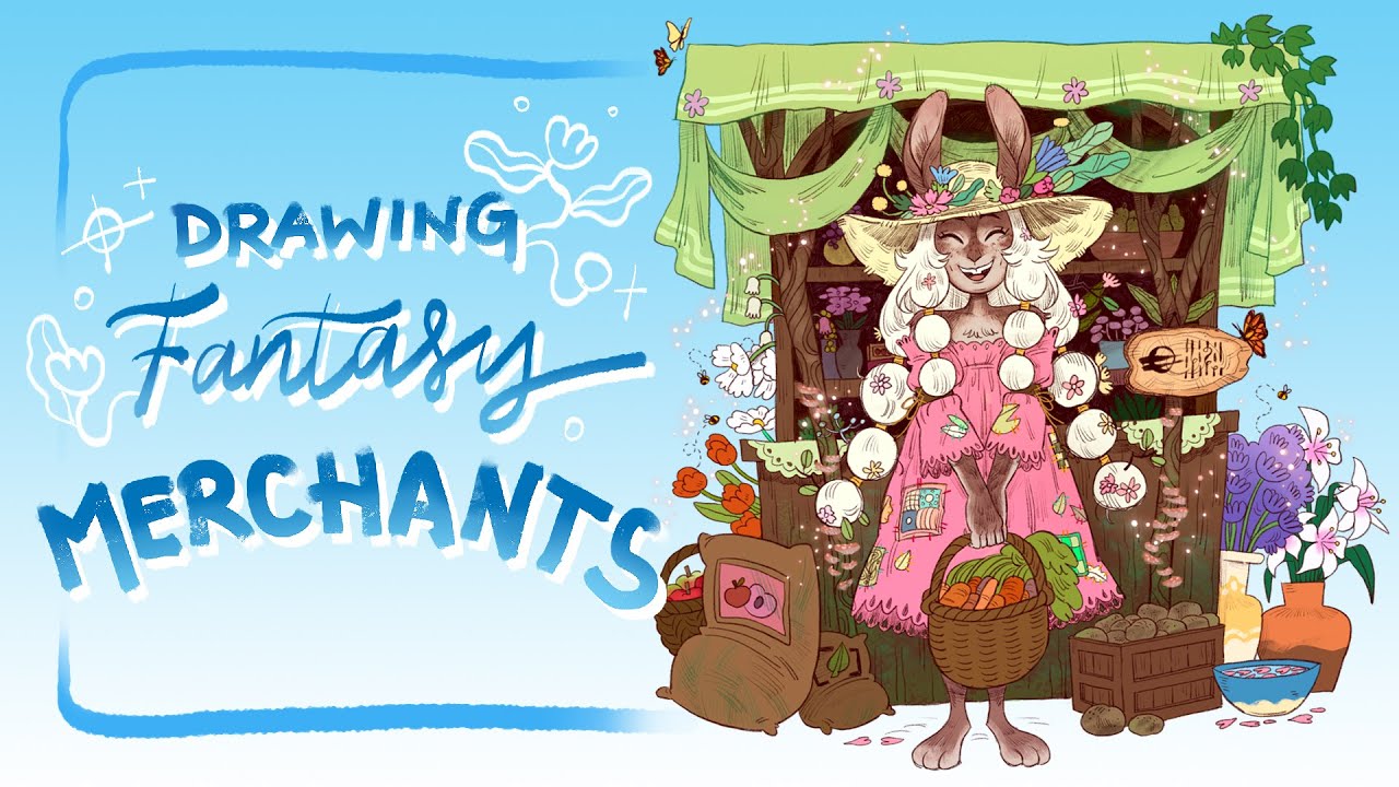 Character Design Process! - Fantasy Merchants