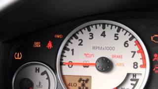 2014 Nissan Xterra - Warning And Indicator Lights